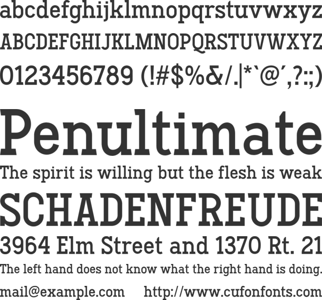 Hodgeson font preview