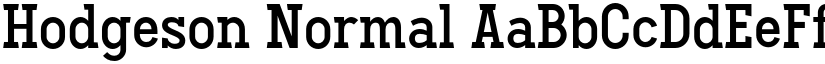 Hodgeson Normal font