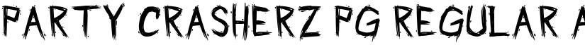 Party Crasherz PG Regular font