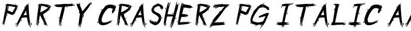 Party Crasherz PG Italic font