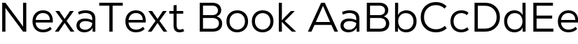 NexaText Book font