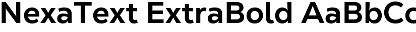 NexaText ExtraBold font