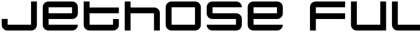 jethose FULL font
