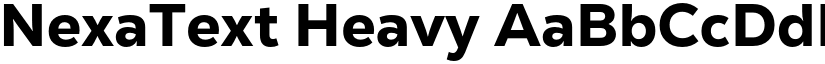 NexaText Heavy font