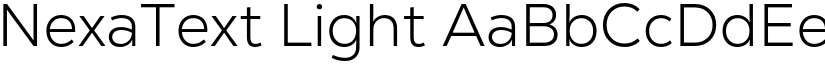 NexaText Light font