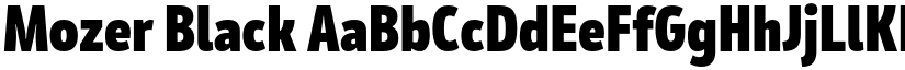 Mozer Black font