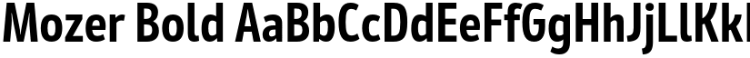 Mozer Bold font
