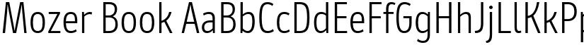 Mozer Book font