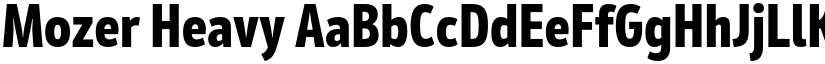 Mozer Heavy font