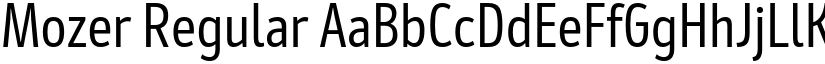 Mozer Regular font