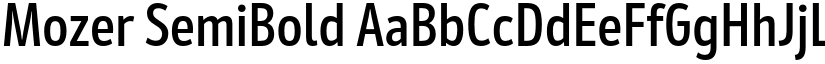 Mozer SemiBold font