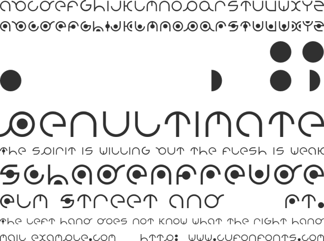 Radion font preview