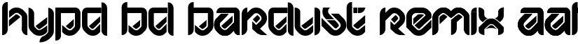 HYPD BD Bardust Remix font