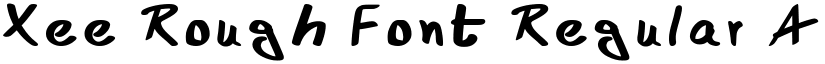 Xee Rough Font Regular font