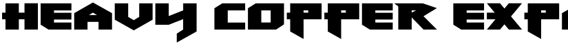 Heavy Copper Expanded Expanded font