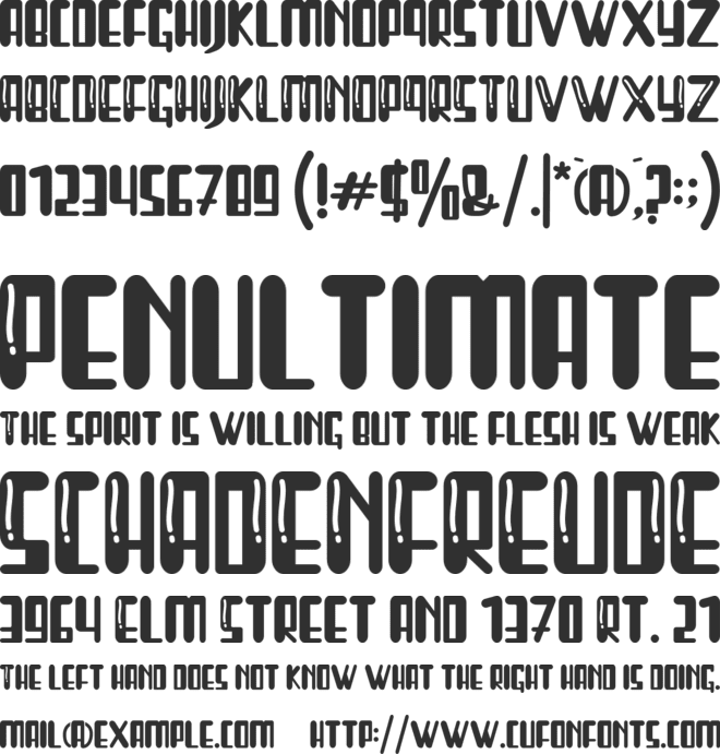 Sweet Gourd font preview