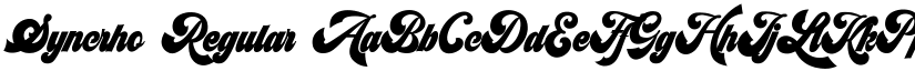 Syncrho Regular font