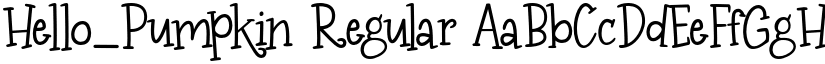 Hello_Pumpkin Regular font