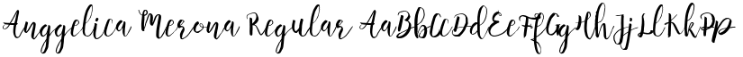 Anggelica Merona Regular font