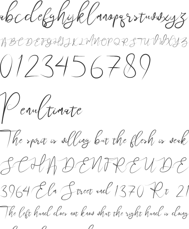 Wulan font preview