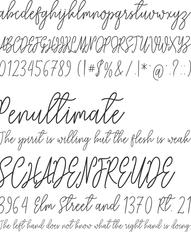 Squadwife Free font preview