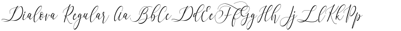 Dialova Regular font