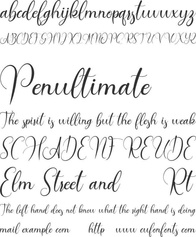 Morisita FREE font preview