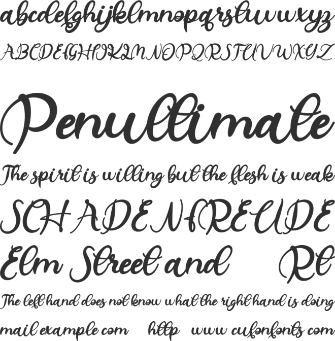 Helegra FREE font preview
