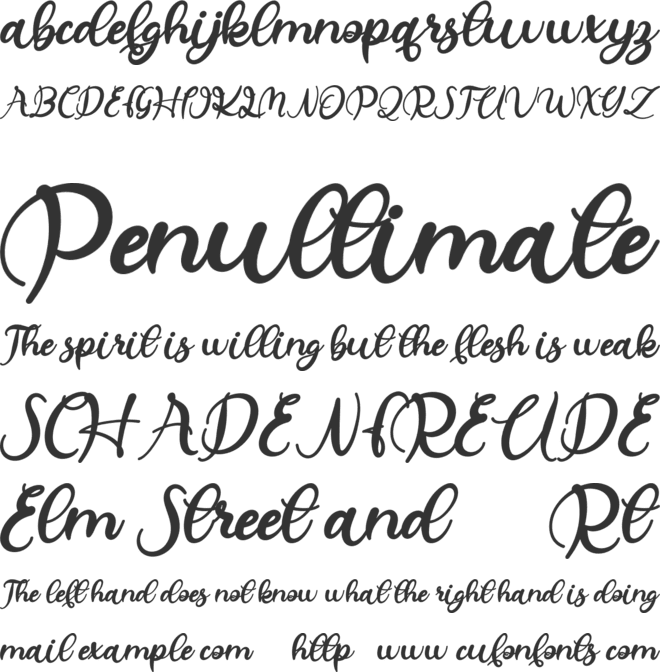 Helegra FREE font preview