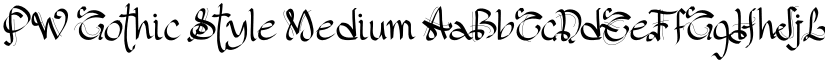 PW Gothic Style Medium font