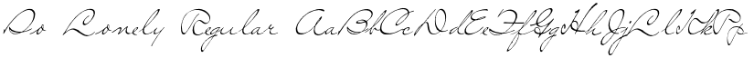 So Lonely Regular font