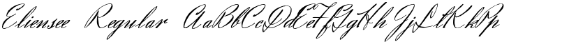 Eliensee Regular font