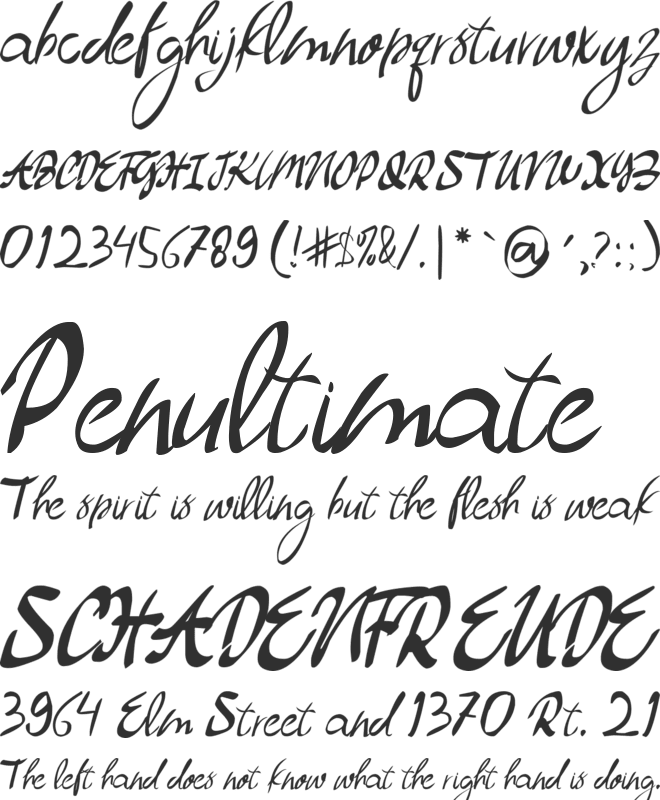 Dollyland font preview
