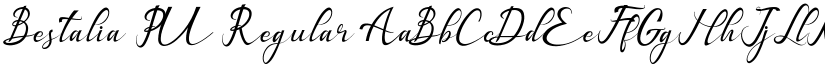 Bestalia PU Regular font
