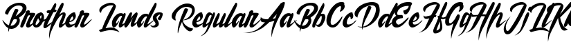 Brother Lands Regular font