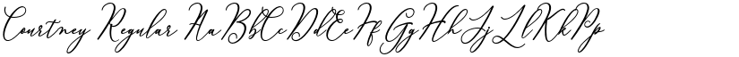 Courtney Regular font