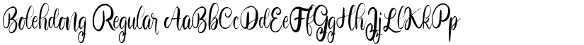 Bolehdong Regular font