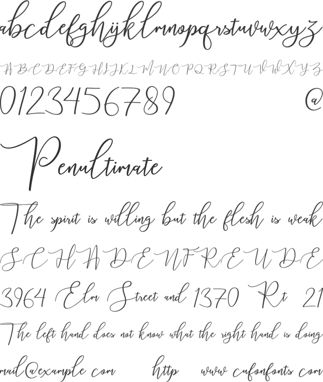 mahligai font preview