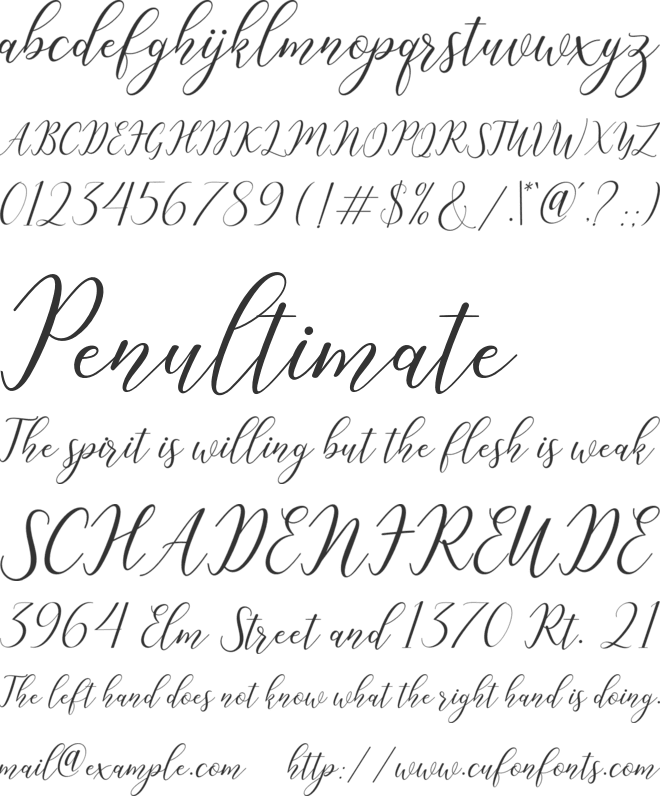 Katlyne font preview