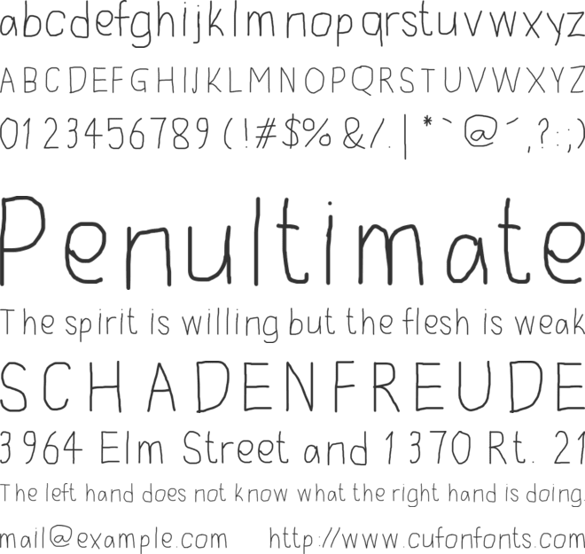 Momo Handwriting font preview