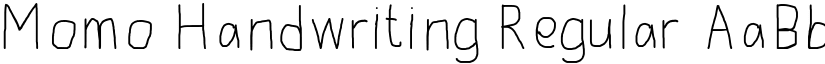 Momo Handwriting Regular font