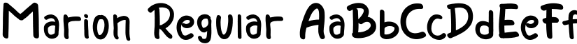 Marion Regular font