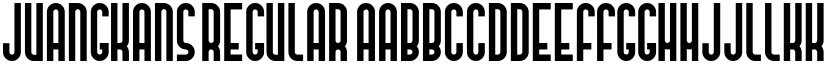 Juangkans Regular font