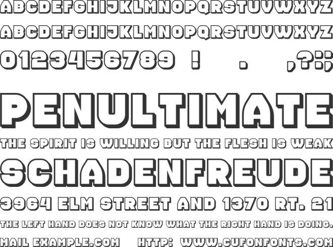 Nonsense font preview