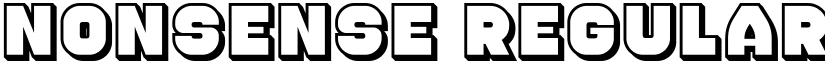 Nonsense Regular font