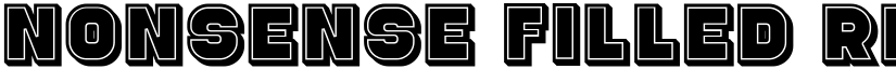 Nonsense Filled Regular font