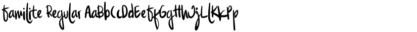 Familite Regular font