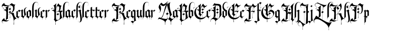 Revolver Blackletter Regular font