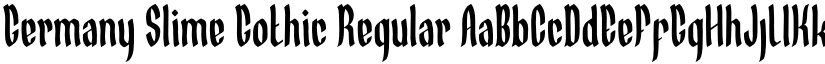 Germany Slime Gothic Regular font