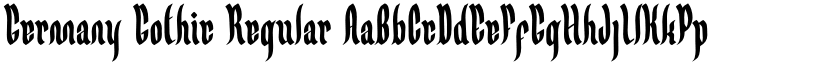 Germany Gothic Regular font